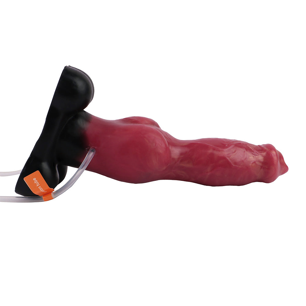 9 Inch Red Fantasy Dog Squirting Dildo Xoxomoving