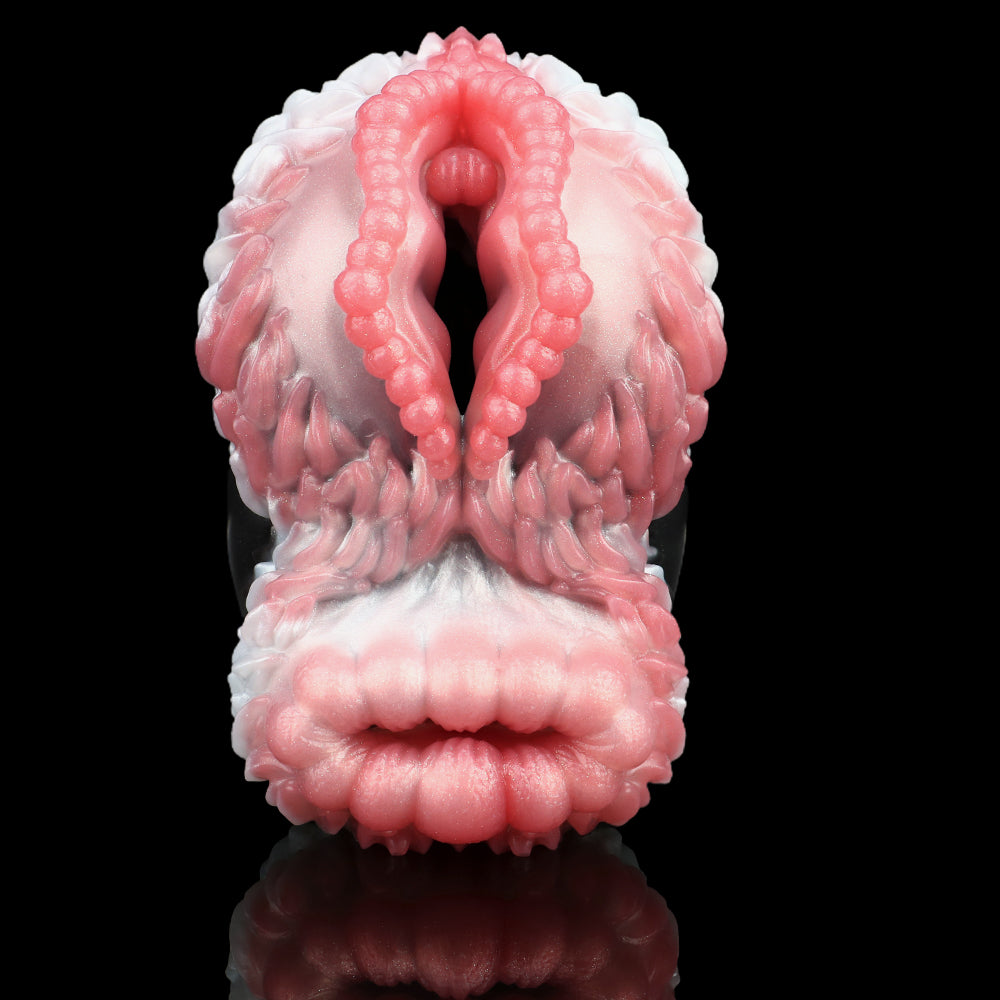 Kangaroo Pussies Sex Toys for Men Blowjob - Dual Channel Fantasy Pocket Pussy Handy Masturbator Xoxomoving