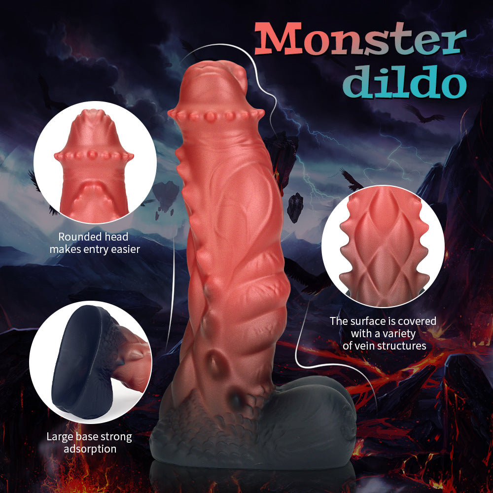 Inferno Monster Spiked Dragon Dildo 8 Inches Anesidora