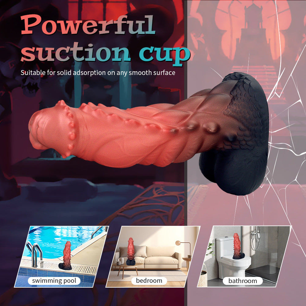 Inferno Monster Spiked Dragon Dildo 8 Inches Anesidora