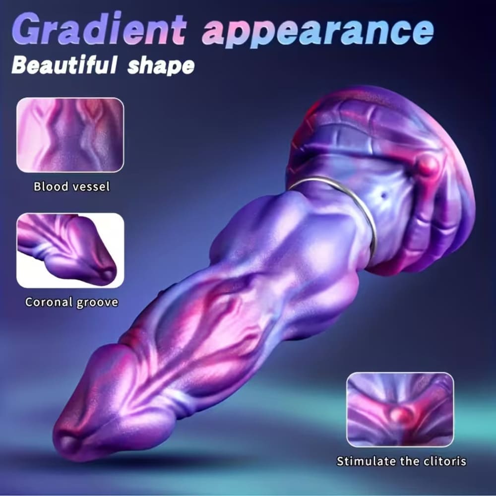 Inflatable Knotted Dildo – Adjustable Girth Liquid Silicone Toy