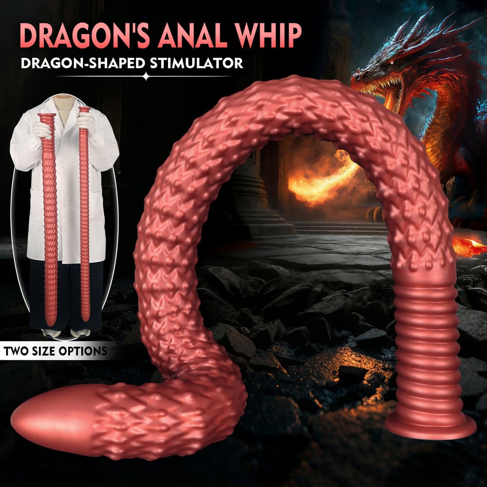 Silicone Dragon Scale Extra Long Anal Toy