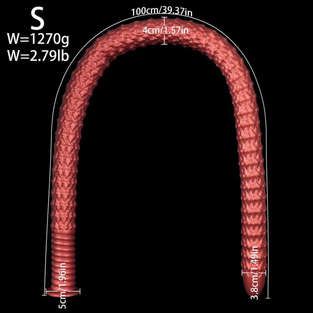 Silicone Dragon Scale Extra Long Anal Toy