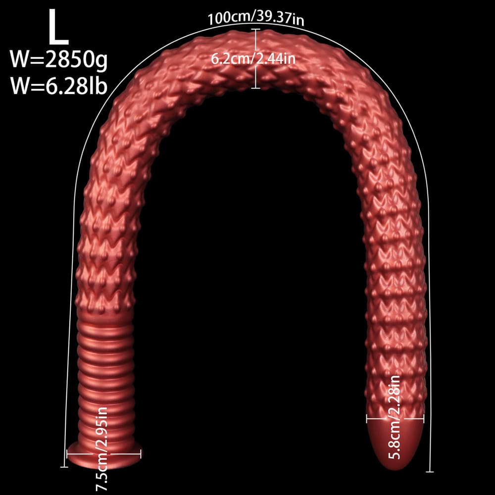 Silicone Dragon Scale Extra Long Anal Toy
