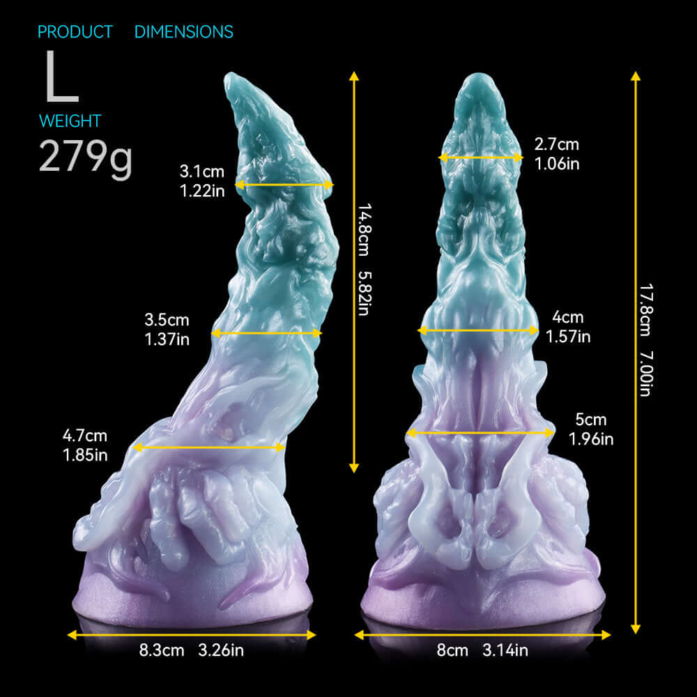 Alien Dildo – Serpentine Fantasy Silicone Toy (Platinum Silicone) Xoxomoving