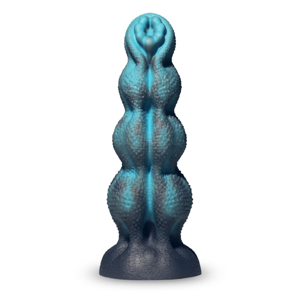 Floral Fantasy Dildo – Textured Liquid Silicone Suction Cup Toy-3 sizes