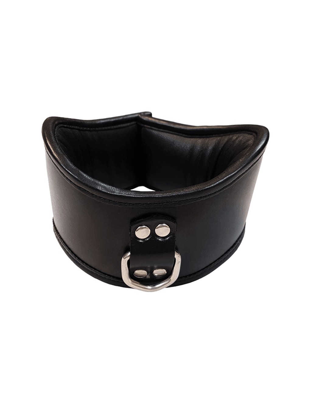 Rouge Leather Padded 1 D-Ring Posture Collar - Xoxomoving