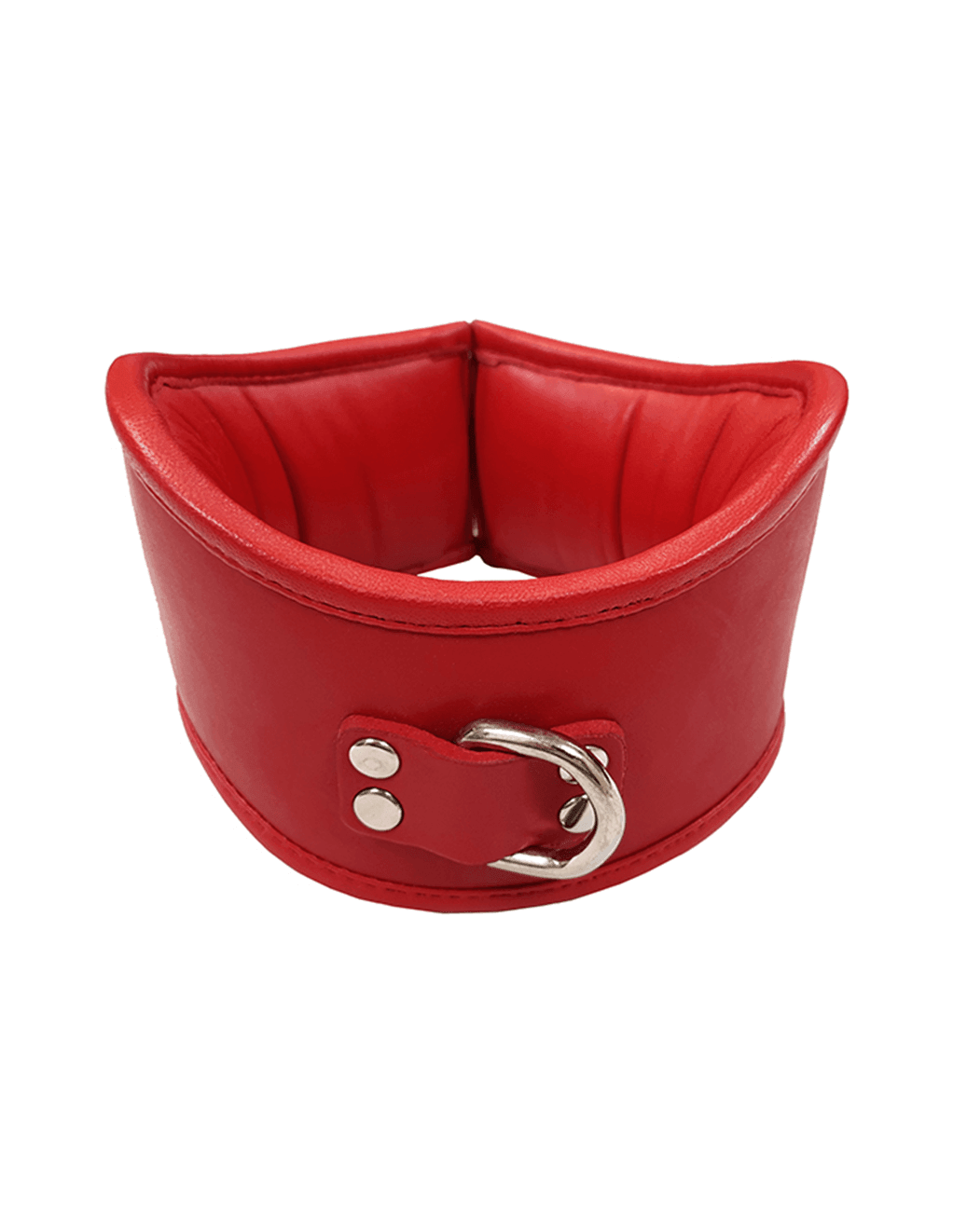 Rouge Leather Padded 1 D-Ring Posture Collar - Xoxomoving