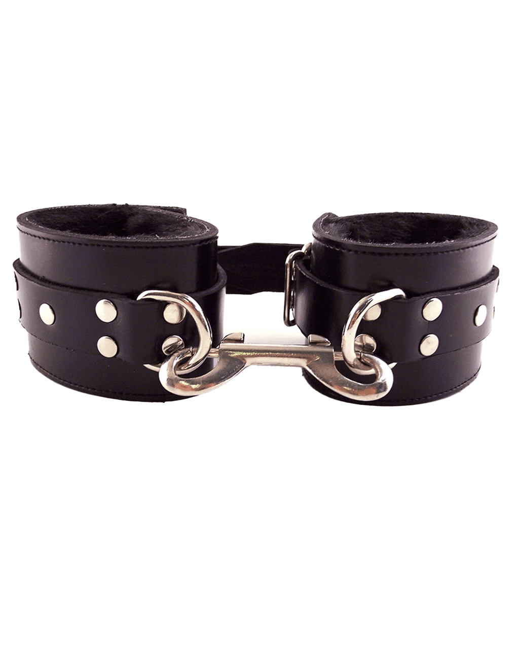 Rouge Leather & Fur Wrist Cuffs - Xoxomoving