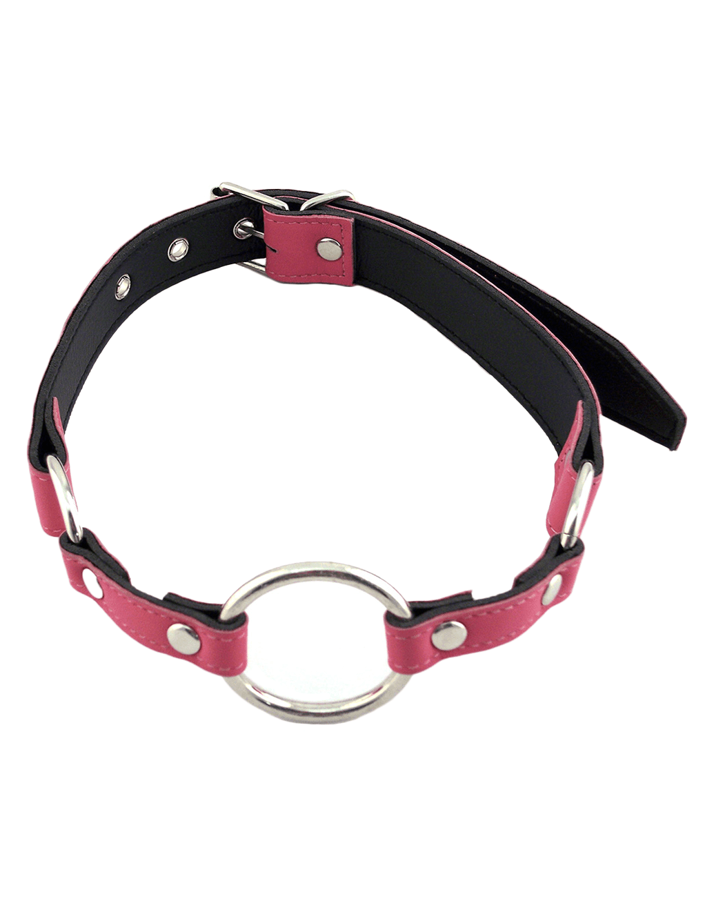 Rouge Leather O-Ring Gag - Xoxomoving