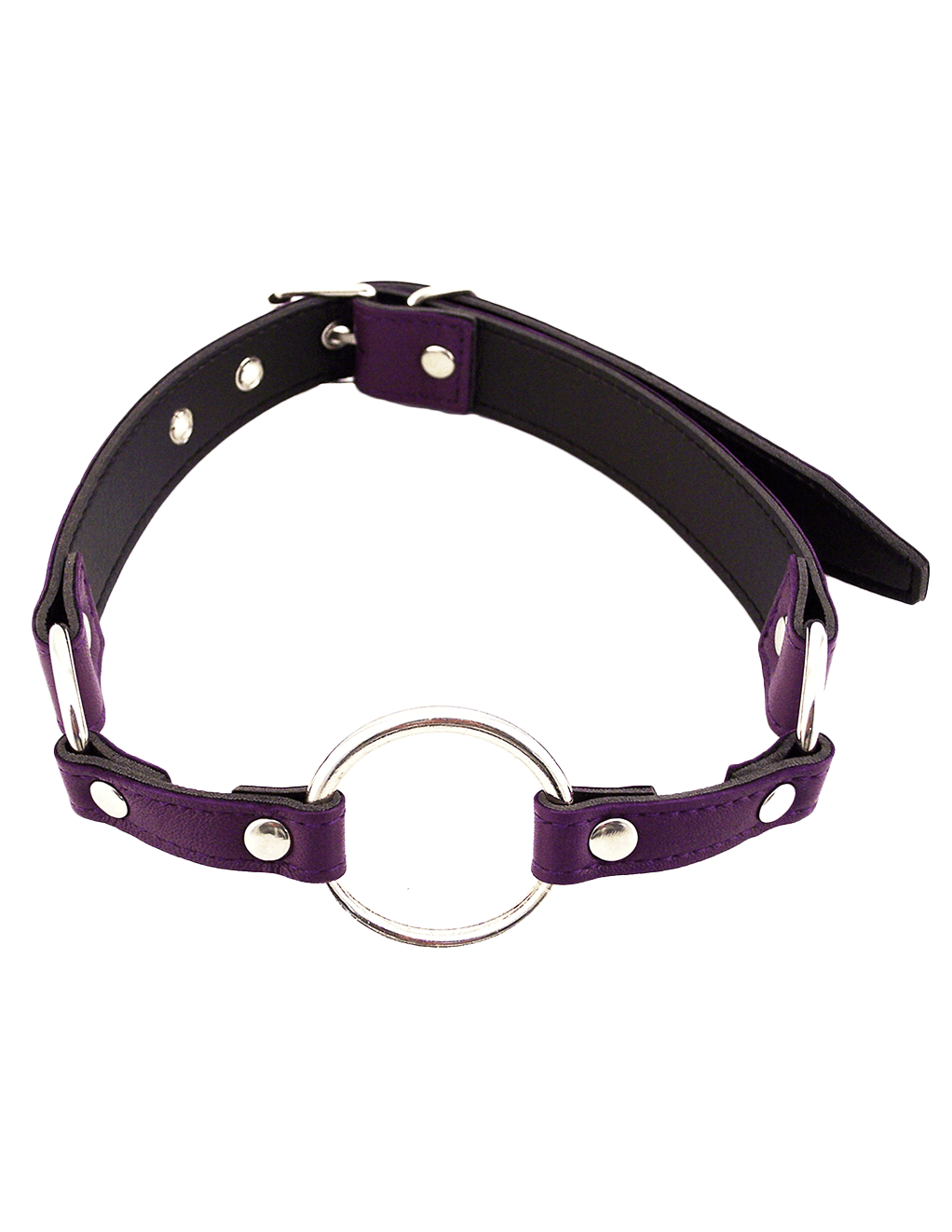 Rouge Leather O-Ring Gag - Xoxomoving