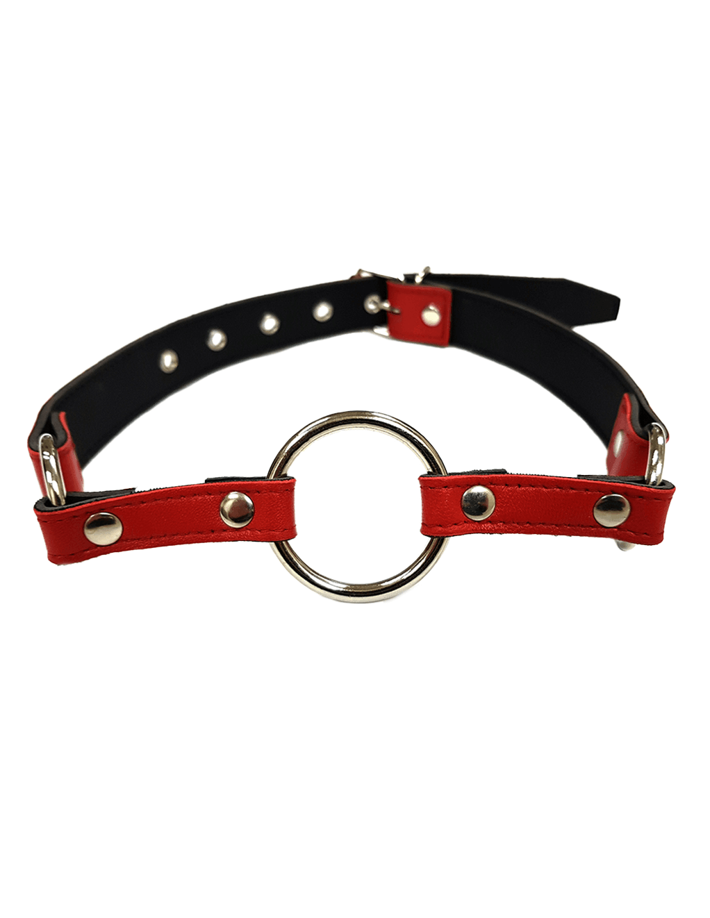 Rouge Leather O-Ring Gag - Xoxomoving