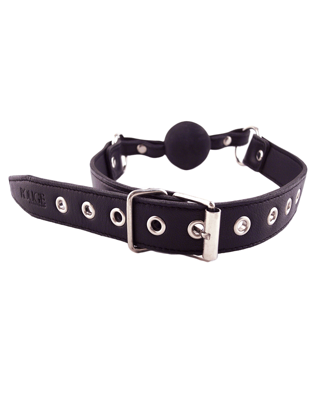 Rouge Leather & Rubber Ball Gag - Xoxomoving