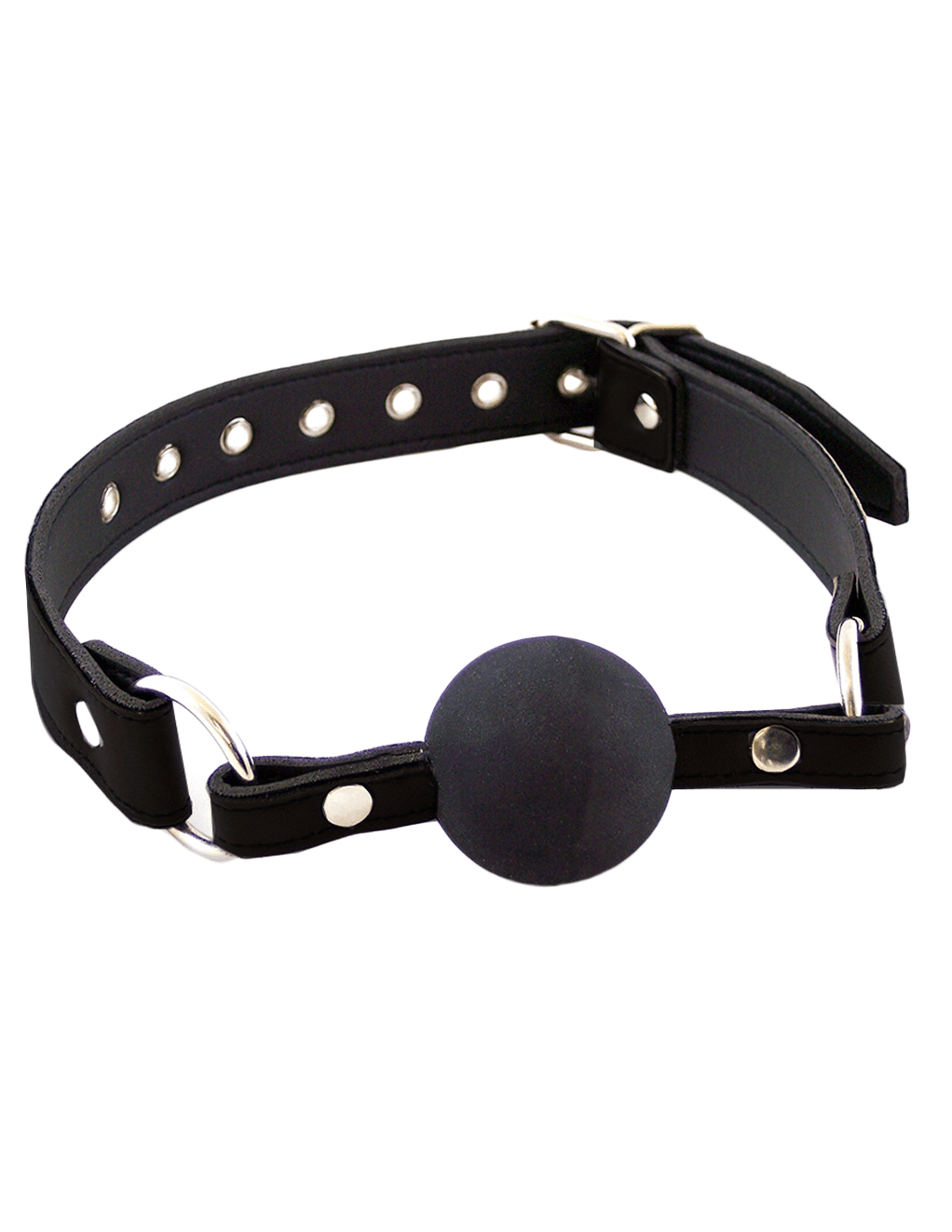 Rouge Leather & Rubber Ball Gag - Xoxomoving