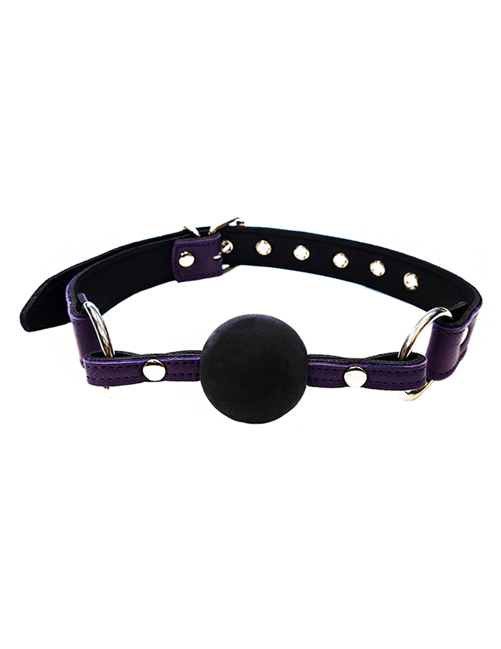 Rouge Leather & Rubber Ball Gag - Xoxomoving