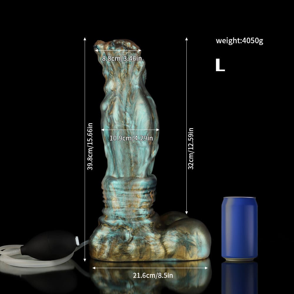 Luan - Gradient Green Centaur Dildo - Silicone Ejaculating Fantasy Dildo