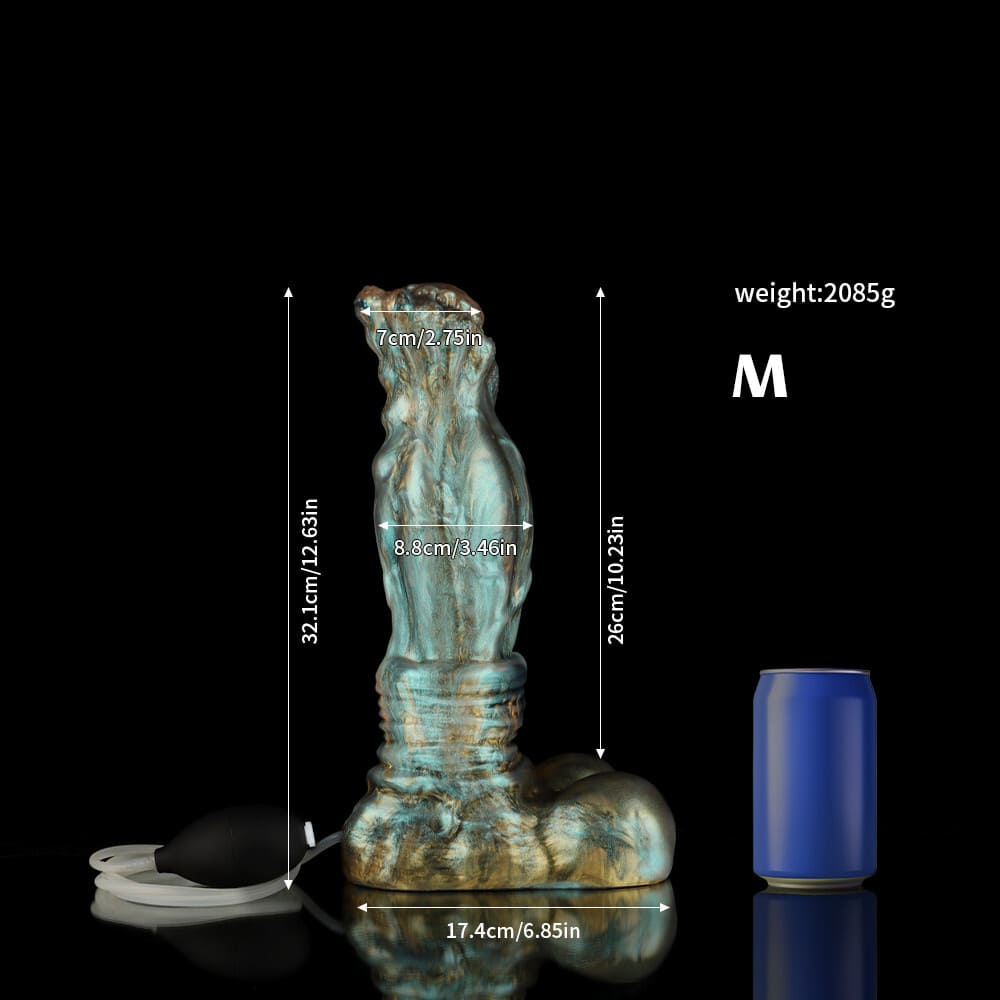 Luan - Gradient Green Centaur Dildo - Silicone Ejaculating Fantasy Dildo