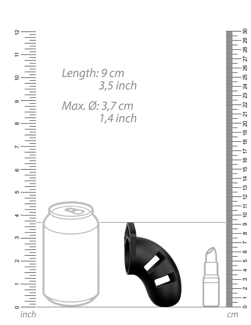 Cage à pénis en silicone ManCage modèle 20 3,5"