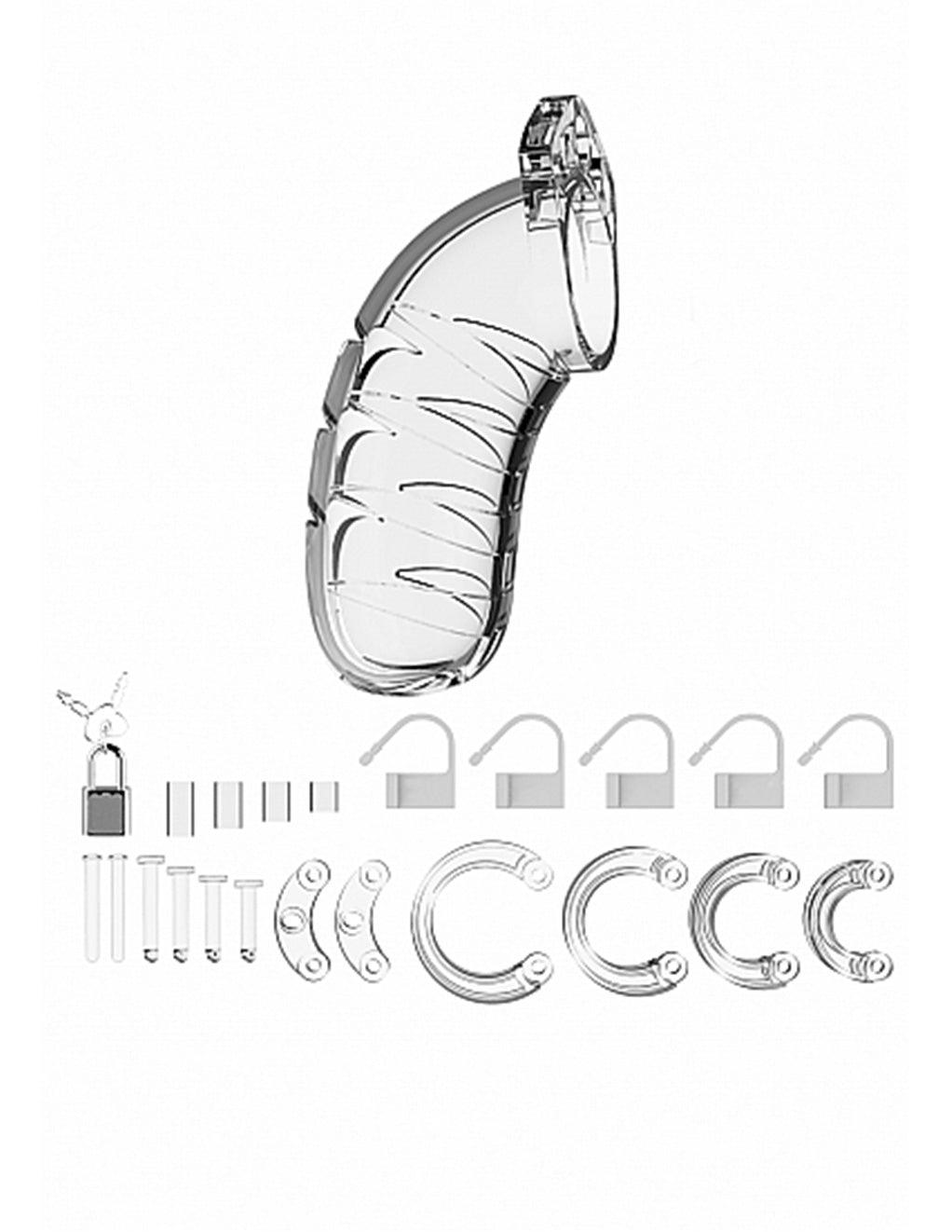 Model 4 Chastity 4.5" Transparent Cock Cage