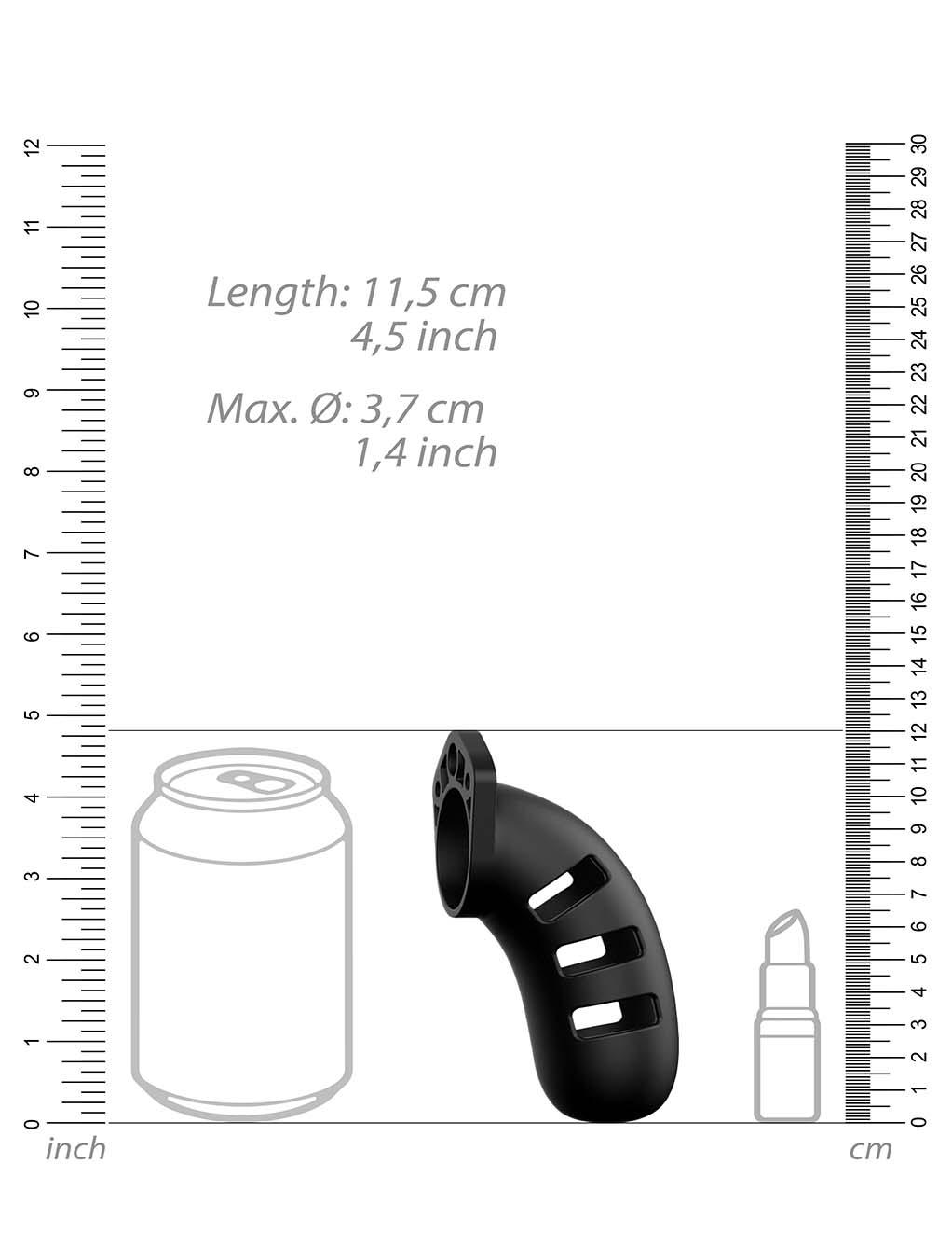 Cage à pénis en silicone ManCage modèle 21 4,5"