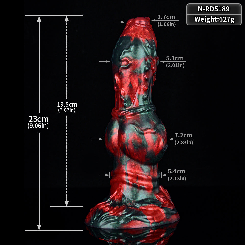 9 Inch Animal Knot Silicone Dog Dildo Xoxomoving