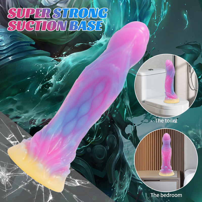 Fantasy Alien Uncircumcised Glow In The Dark Dildo Xoxomoving