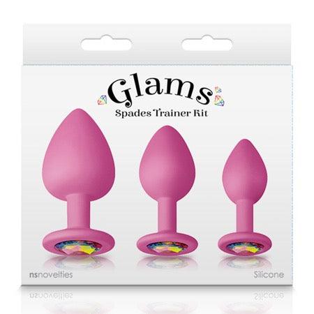 Glams Spades Rainbow Gem Anal Trainer Kit - 2 Colors Available - Xoxomoving