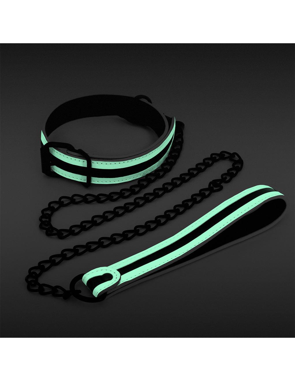 GLO Bondage Collar & Leash - Xoxomoving