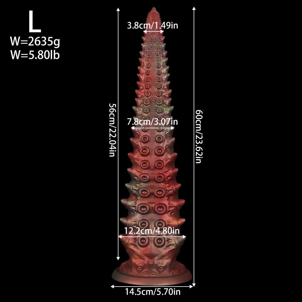 Nereus - Spiked Tentacle Anal Dildo - Huge Anal Toy - 3 Sizes