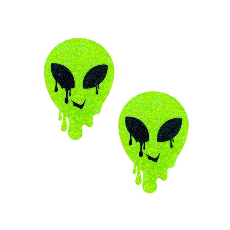 Melty Alien Glitter Blacklight Pasties