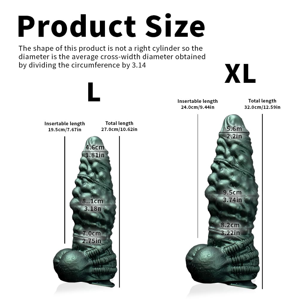 Nexus Node Dildo – Textured Silicone Fantasy Dildo with Suction Cup Base