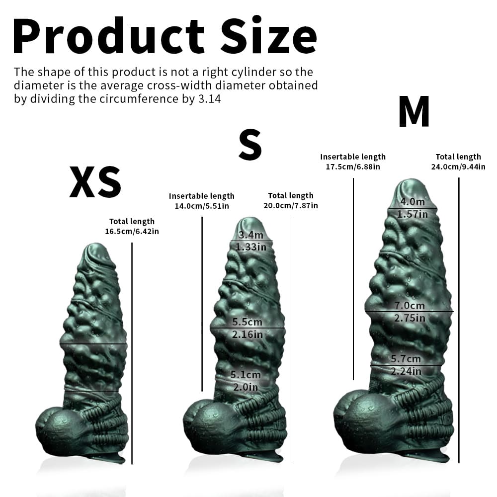 Nexus Node Dildo – Textured Silicone Fantasy Dildo with Suction Cup Base