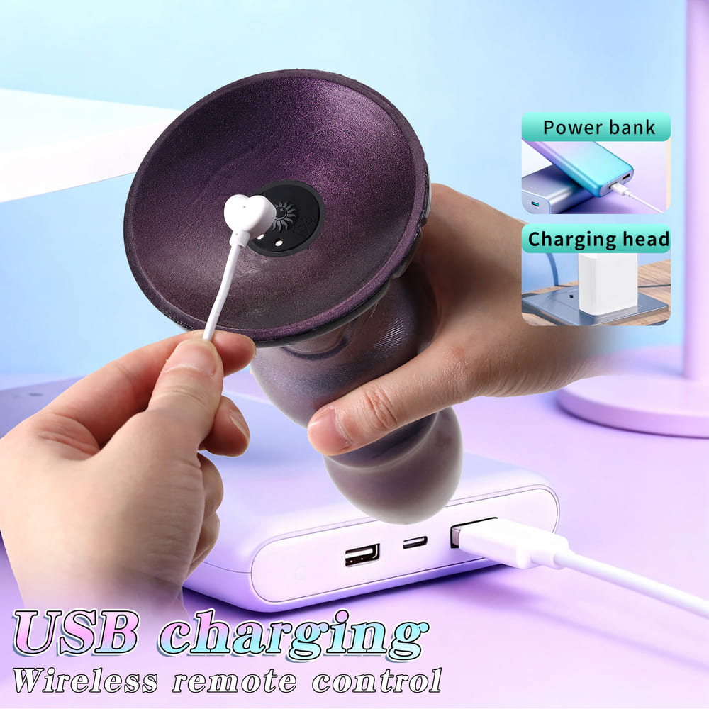 Silicone Telescopic Octopus Dildo with Remote Control