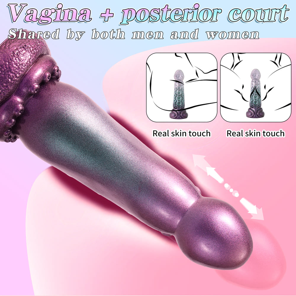 Silicone Telescopic Octopus Dildo with Remote Control