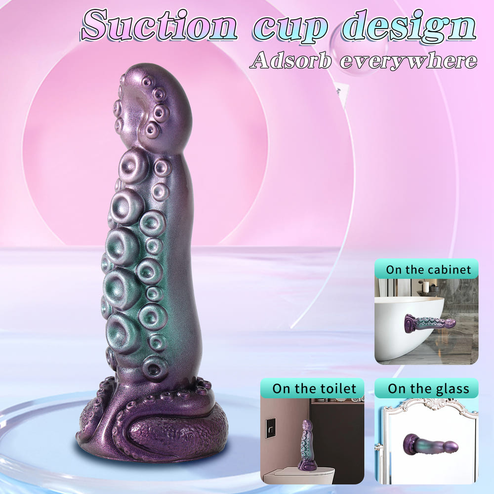 Silicone Telescopic Octopus Dildo with Remote Control