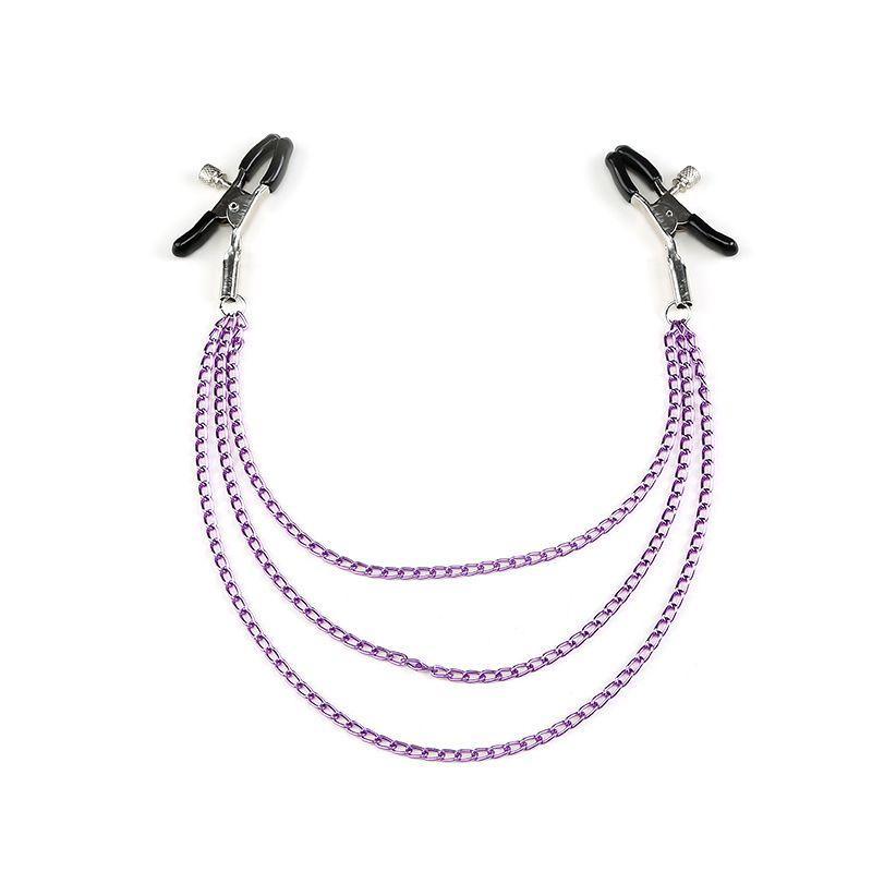 Adjustable Nipple Clamps With Metal Chain - Xoxomoving