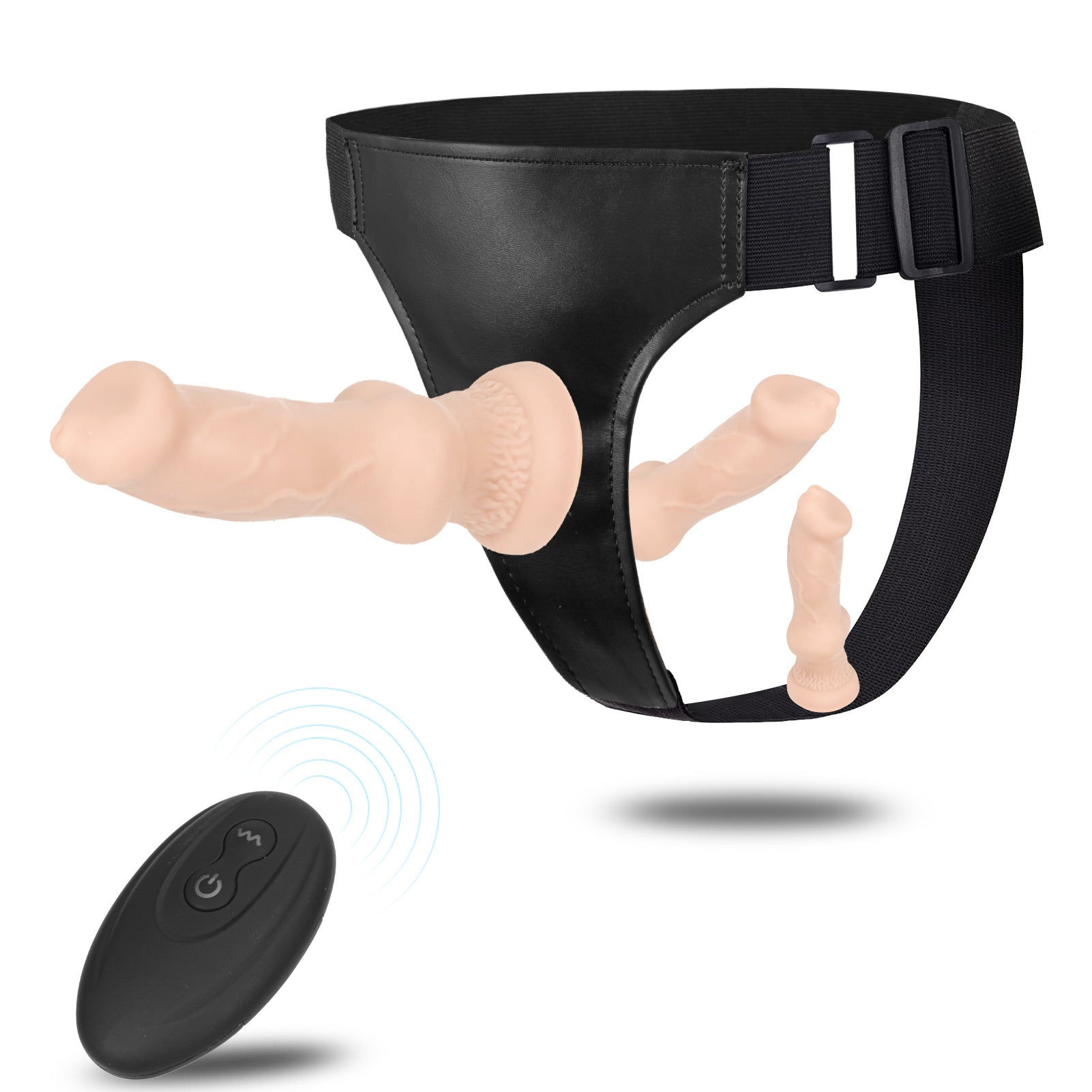 Flesh Knot Remote Control DOG Strap On Vibrator Xoxomoving