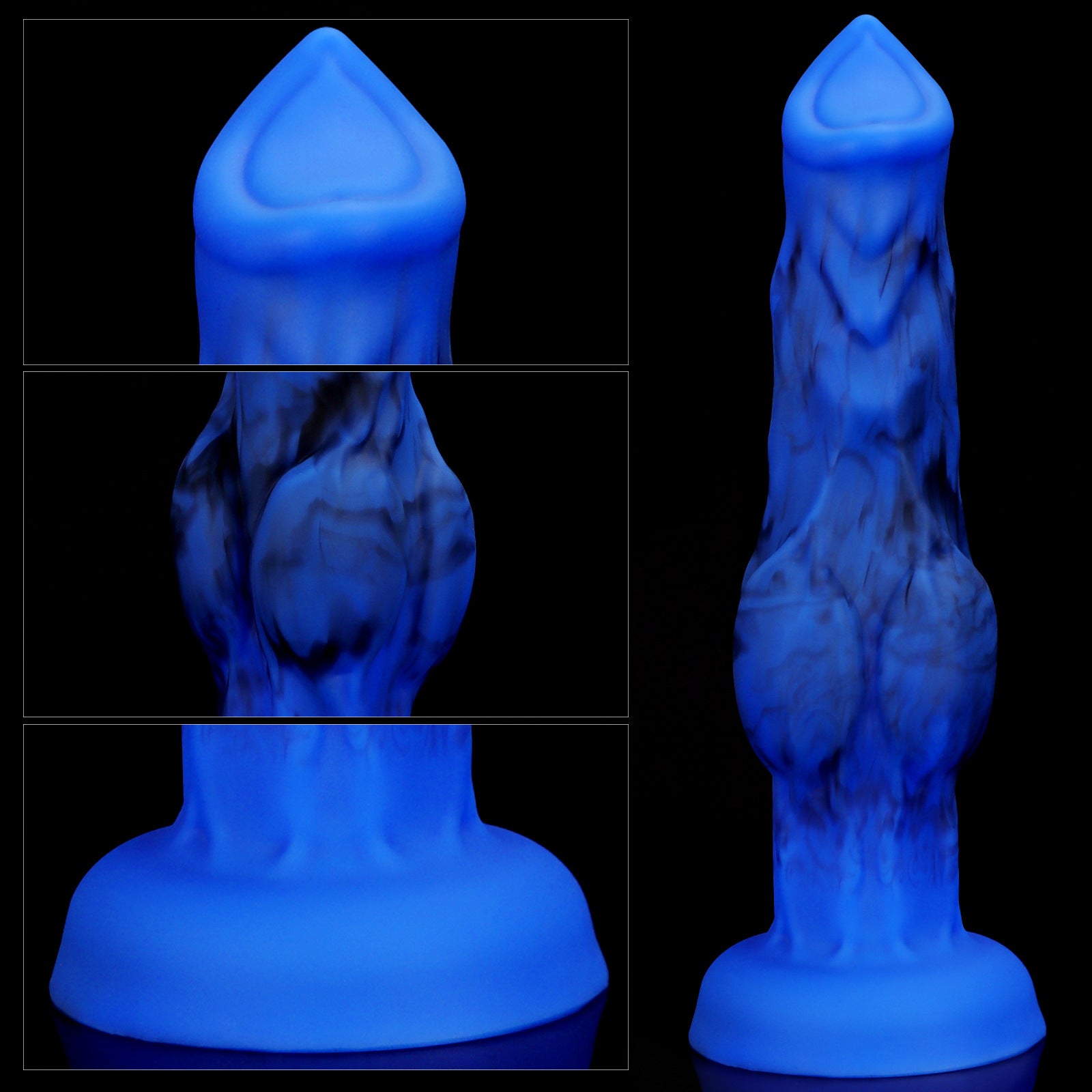 Blue Fantasy Wolf Knot 10 Inch Animal Dildo Xoxomoving