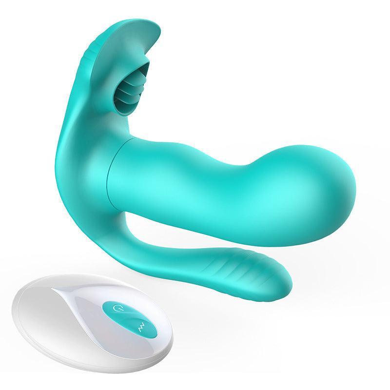 9-Mode Remote Control Wearable Clit & Anal Vibrators - Xoxomoving