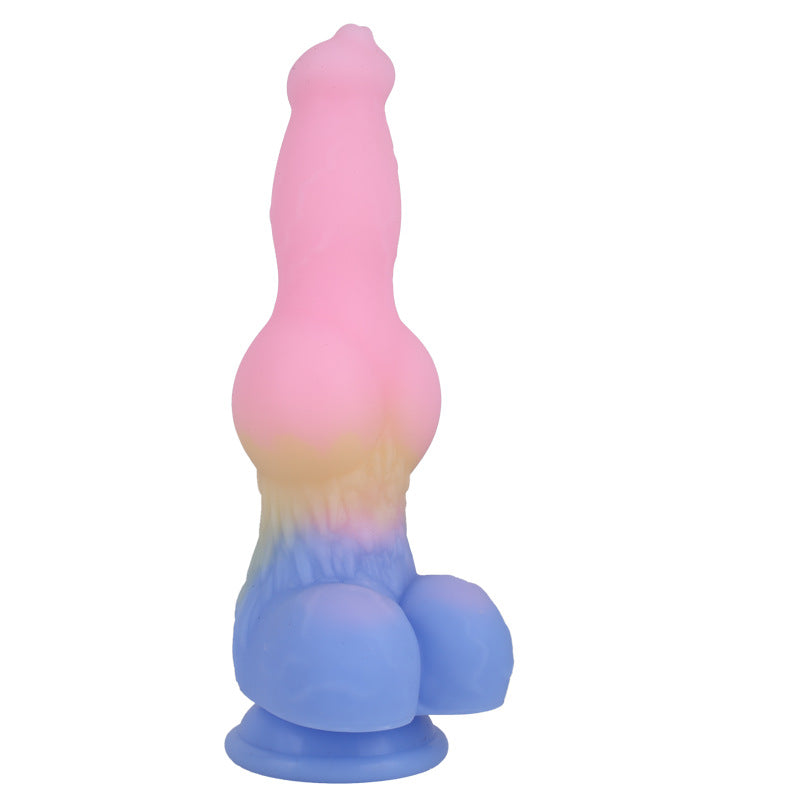 9 Inch Colored Dog Knot Dildo Xoxomoving