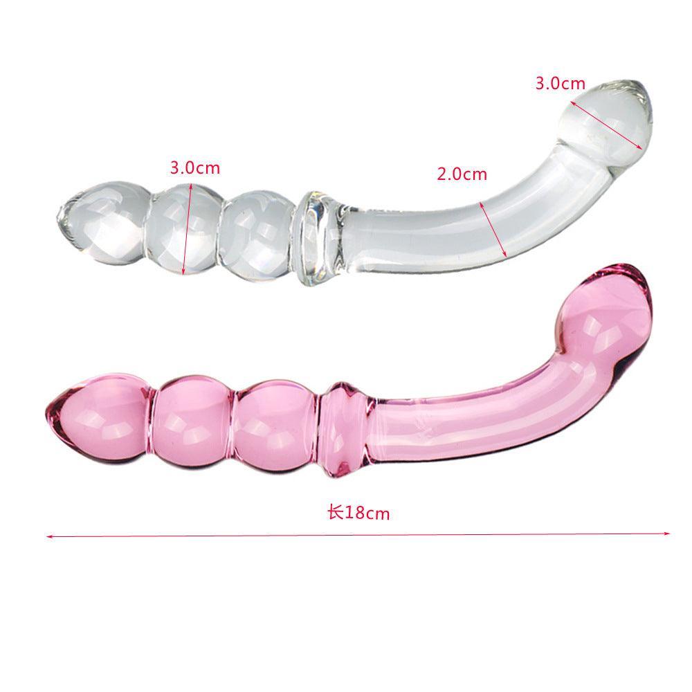 9 Inch G-Spot Glass Dildo - Xoxomoving