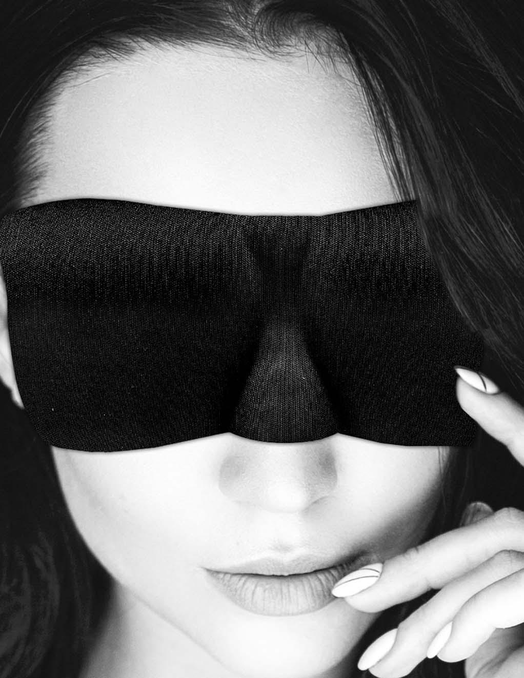 Ouch! Satin Curvy Eye Mask - Xoxomoving