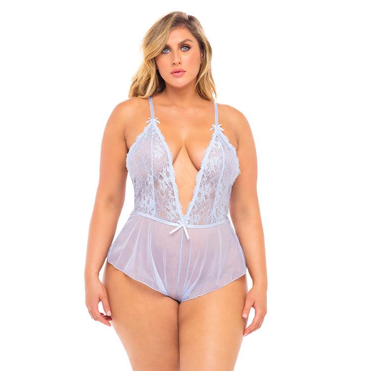 Bijou Lace & Mesh Teddy Xoxomoving