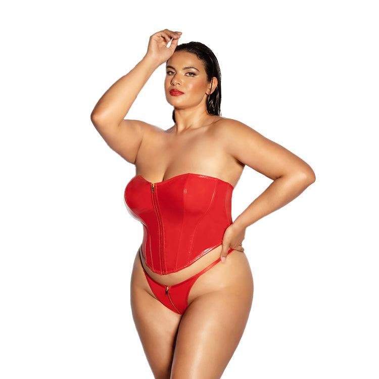 Fetish Rider Bustier Set Xoxomoving