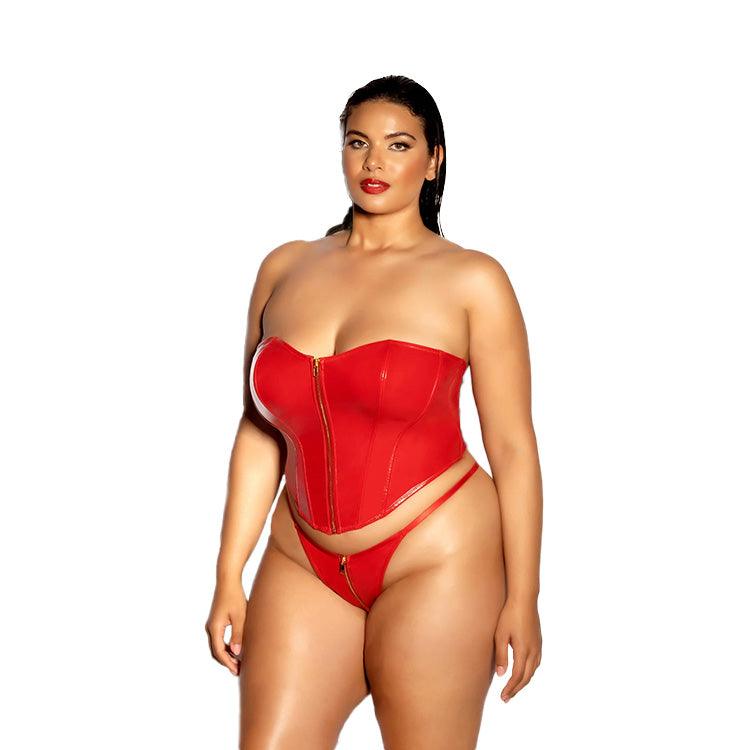 Fetish Rider Bustier Set Xoxomoving