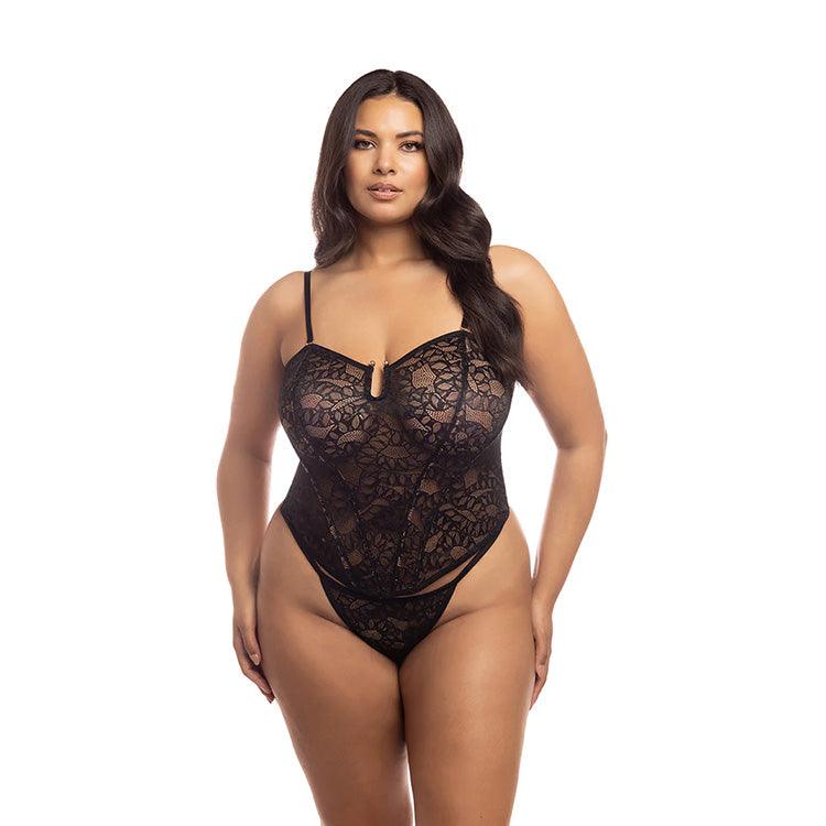 Kai Snake Lace Bustier & G-String Set Xoxomoving