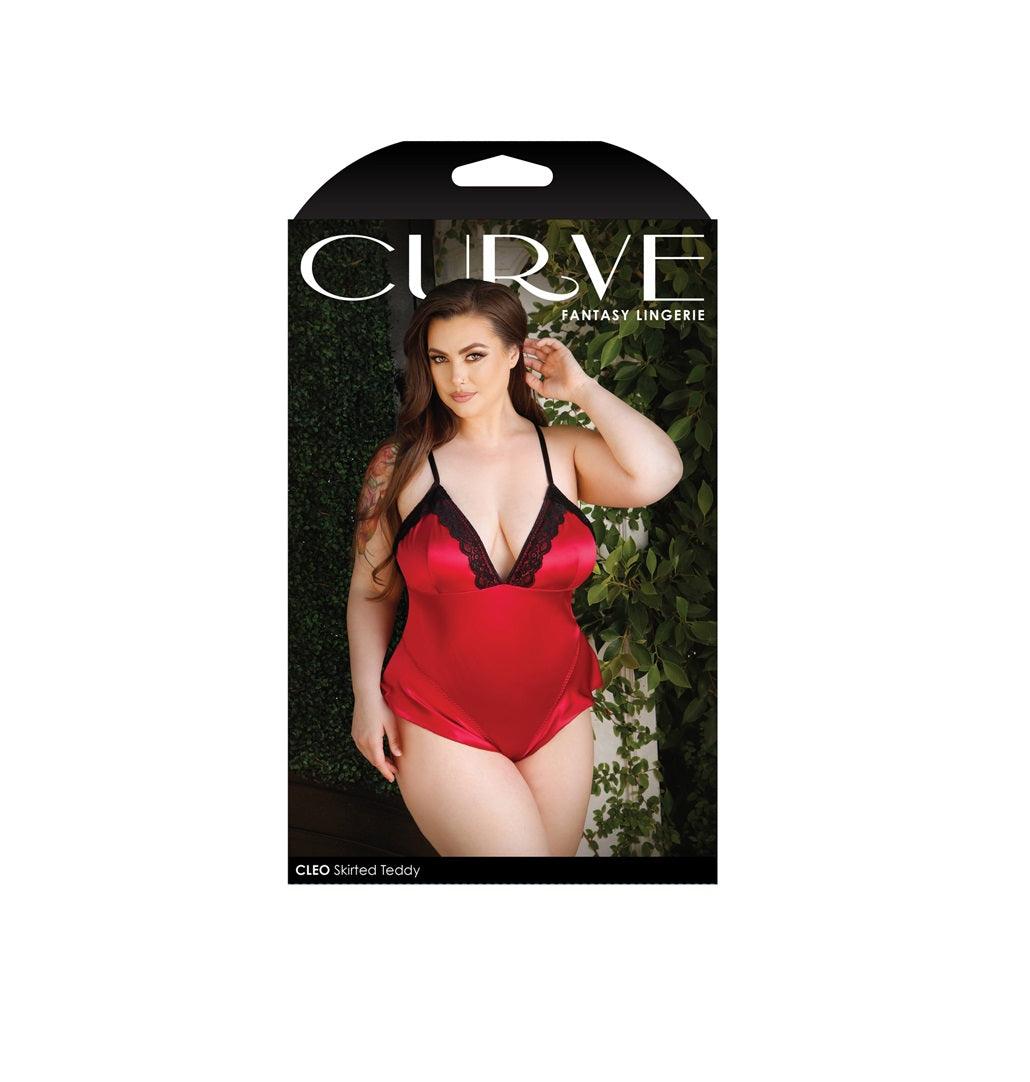 Combinaison en satin grande taille Cleo