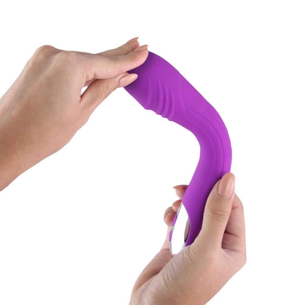 Flexible Silicone Vibrating Dildo - Xoxomoving