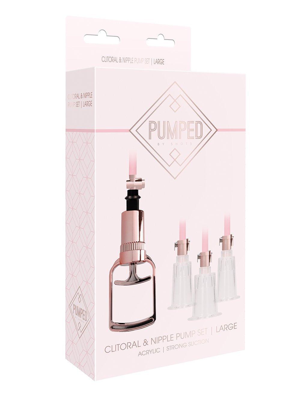 Pumped Rose Gold Clitoral and Nipple Pump Set - Xoxomoving