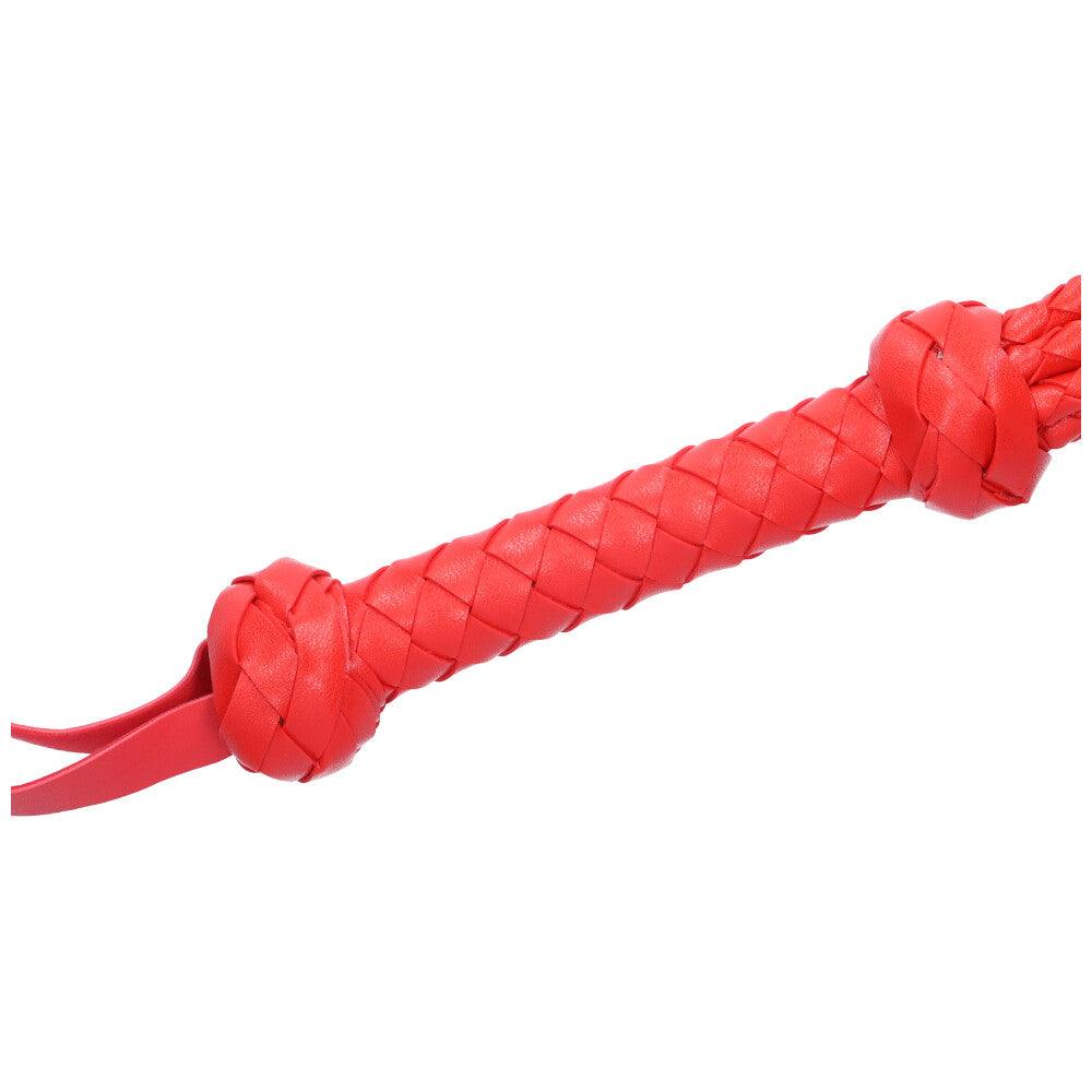 Sexy Red Braided Faux Leather Flogger - Xoxomoving